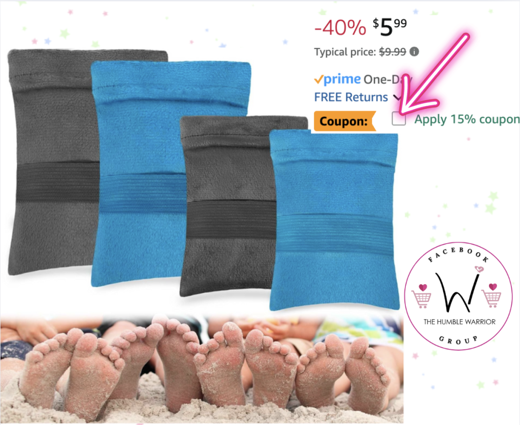 4-pack of sand remover bags!